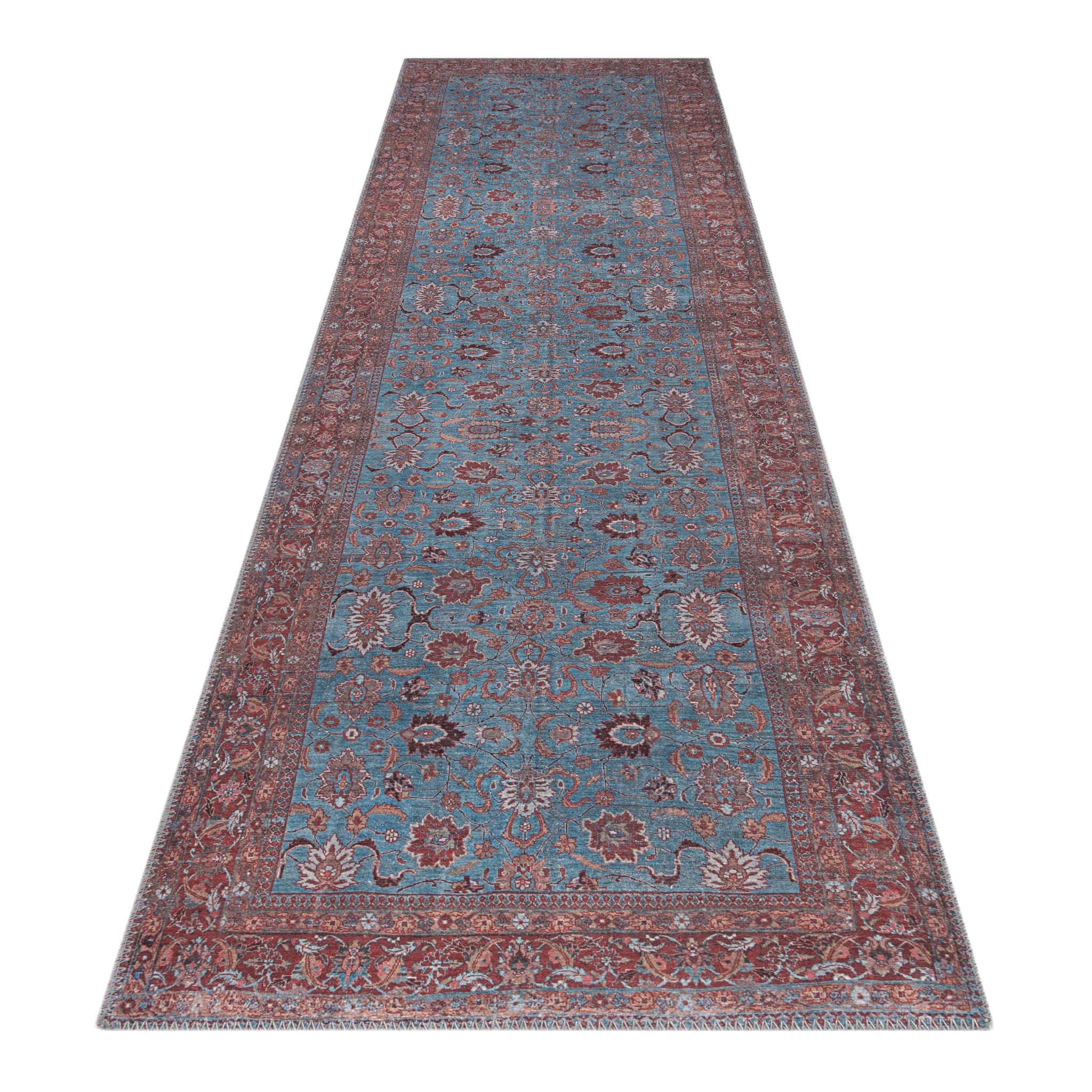 Hyde 170 Blue Hallway Runner – RUGS WORLD