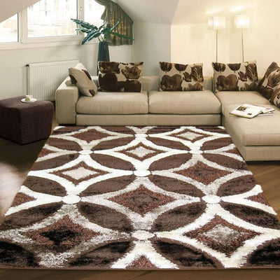 Luxury Shaggy 6048 Brown